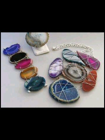 Agate Necklace (MadeTo Order) by ChoklatTea
