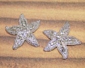 Pack of 10- Starfish rhinestone embellishments