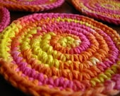 Warm Pink Coasters (set of 4)