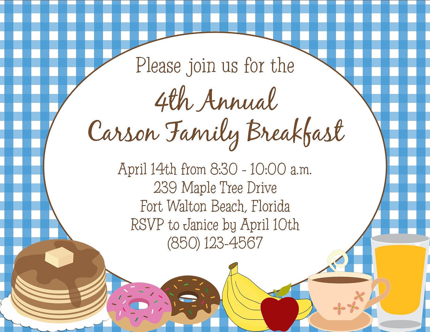Breakfast or Brunch Invitation DIY Printable Il_170x135
