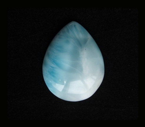 Larimar Teardrop Cabochon,33x25x8mm,11.39g