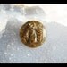 Carved Pyrite Horse Head Cabochon,22x6mm,5.42g