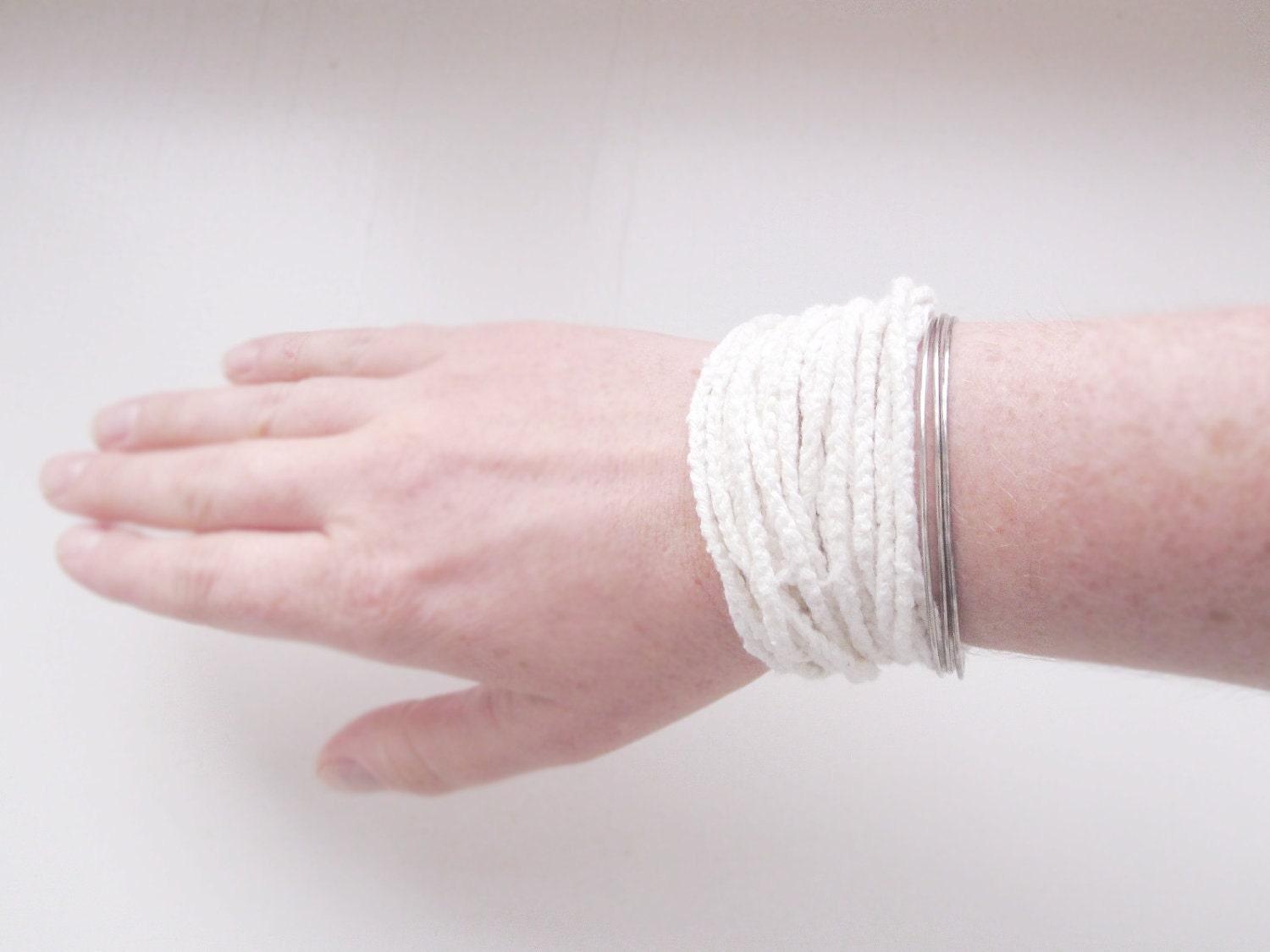 Chaînette Versatile Necklace Bracelet Headband Pastel Natural Organic Cotton freeshippingfrance team trade on
