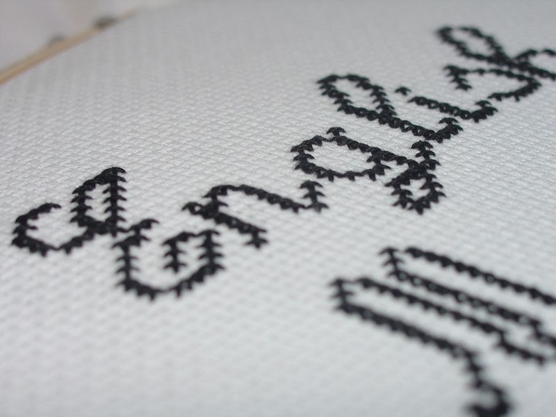 Pulp fiction quote cross stitch