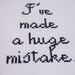 Arrested Development huge mistake quote cross stitch wall hanging