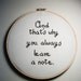 Arrested Development quote And that's why you always leave a note wall hanging