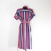 SALE Red, white and blue striped dress size M