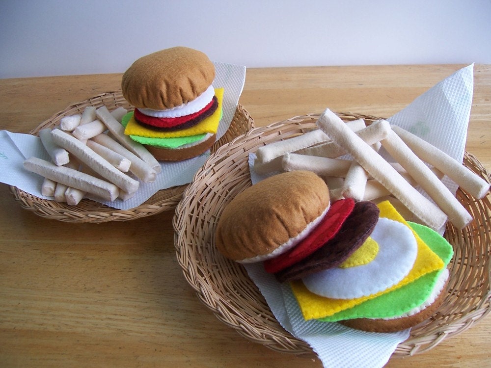 Hamburger and chips  -no.05 -  PDF pattern