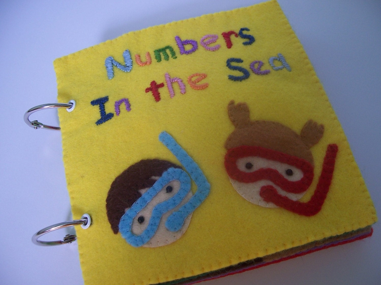 numbers in the sea  -no.17- PDF pattern felt quiet / activity book