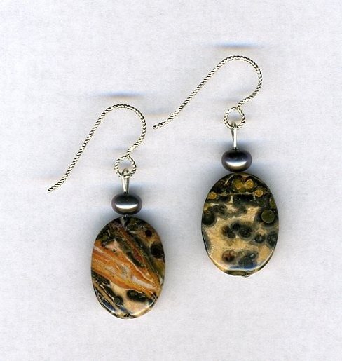 Jasper Beaded Earrings-jewelry