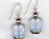 Lavender Glass Bead Earrings-jewelry