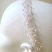 Bridal prettiest beaded pearl, sequins wedding headband. PEARL PRINCESS