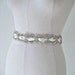 Bridal beaded scroll crystal rhinestone wedding sash/belt. CRYSTAL SCROLL