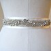 Bridal beaded crystal rhinestone wedding sash/belt.  BIJOUX.
