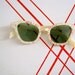 MIDCENTURY Confetti Glitter CAT EYE Pearl Sunglasses 50s