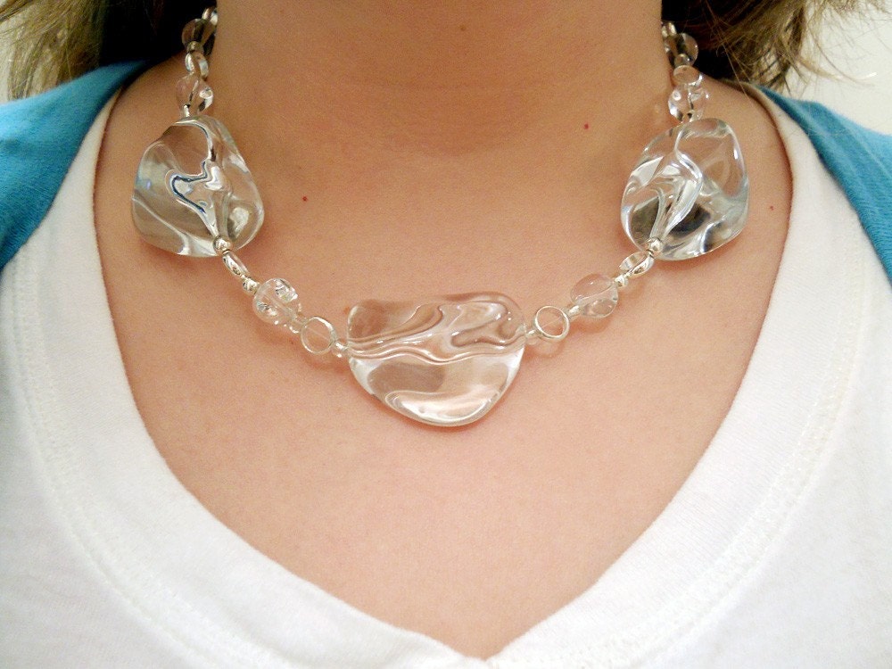 Clear Chunky Necklace