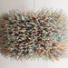 Large Colorful Drum Shade - Drinking Straw Pendant Lamp Shade - Shade ONLY