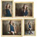 100% Glare-Free / Wrinkle free Fabric Blend Photography Backdrop- Aged Grunge floral - 5ft x 6ft