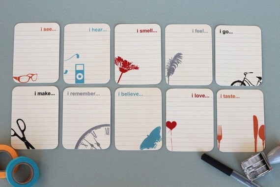 Journal cards 3x4 in. Scrapbook Paper Document Celebrate Memories (set of 10) - by Dawn Smith