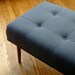 Custom made bench in Knoll upholstery