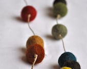 Funky & Muted Random Felt Necklace