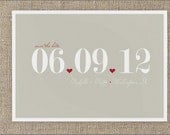 50 "The Big Date" Save the Date Cards - Customizable