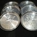 Vintage Aluminum Coaster Set, Flying Geese, Set of 6