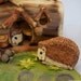 Pair of Hedgehogs made from Aspen wood