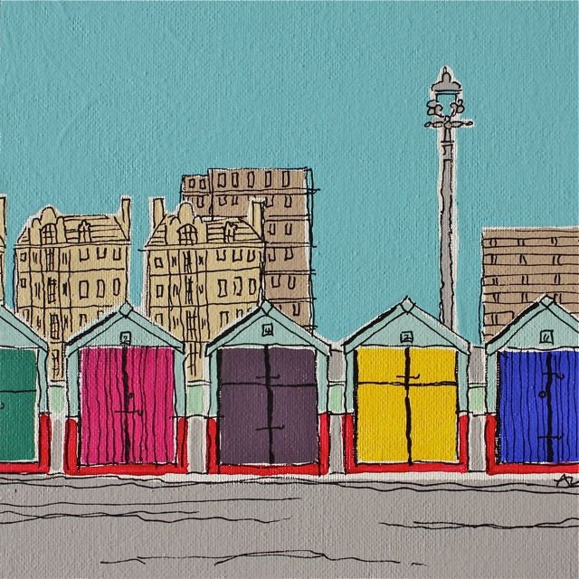 SIGNED PRINT Hove Huts