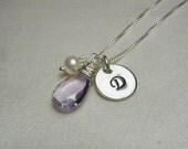 Bridesmaid Necklace - Set of 5 - Bridesmaid Jewelry - Initial Necklace