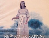 Vintage Print Ad Kotex Sanitary Napkins Sixties 60s Glamour Magazine 1966
