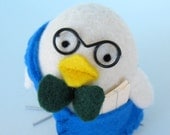 The Nerd - Wool Felted Bird
