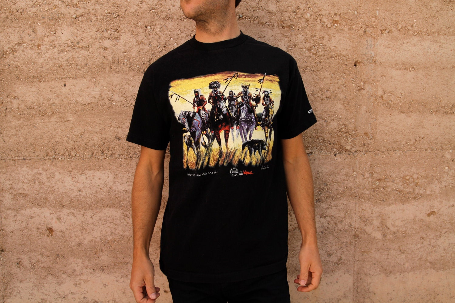 80s 90s where WOLVES and MEN are one tshirt