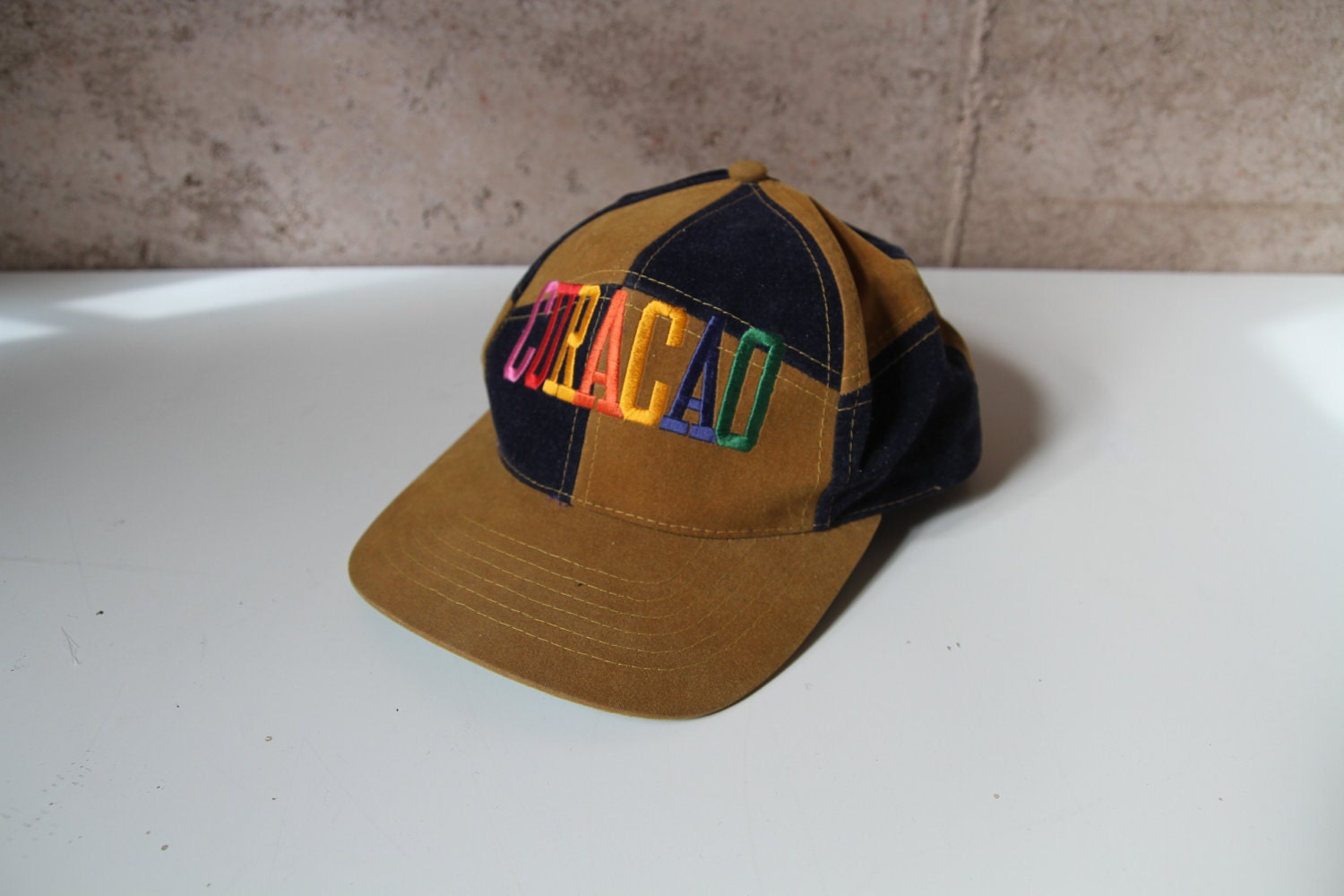 90s COLOR BLOCK kriss kross wild urban patch hat snap back cap