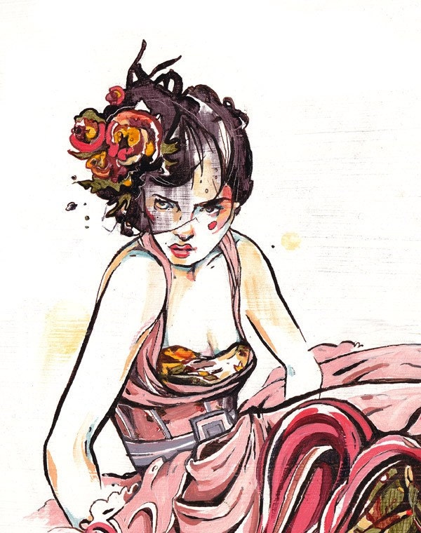 Dior Couture fashion illustration