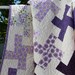 Baby Girl Quilt - Pretty Purple Whirlygigs