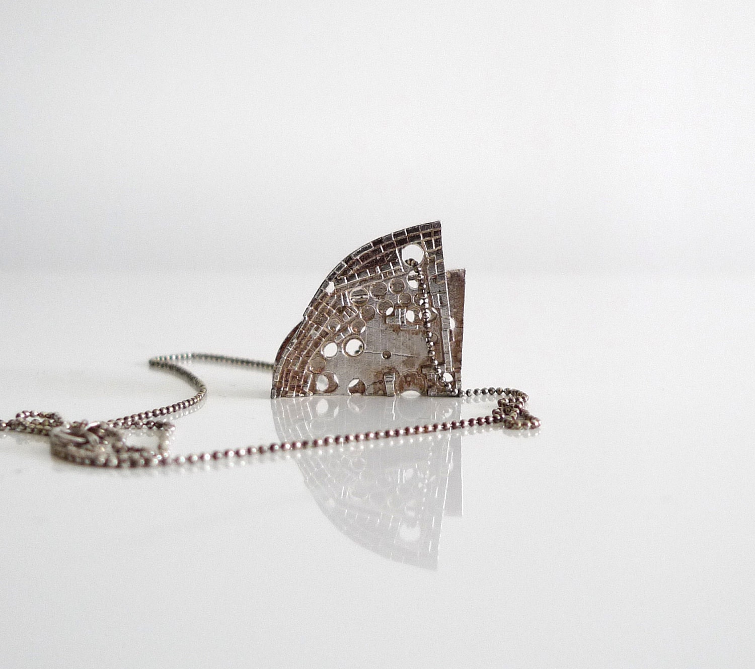 Chaco in Half Silver Pendant