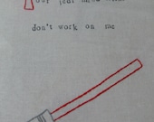 Jedi Mind Tricks Embroidered Art