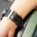 Ipod Nano Leather Watchband - Black