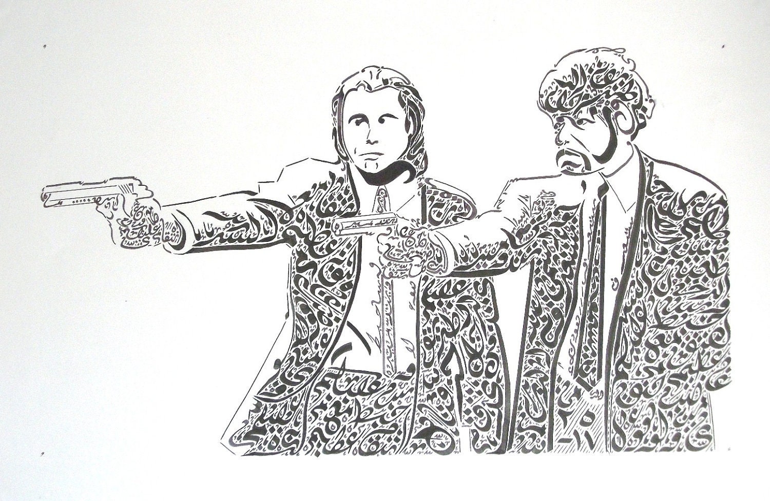 Original Arabic Calligraphy Print- Pulp Fiction