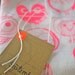 MOCHO Owl Printed Teatowel Neon Pink