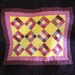 Pansy Quilt Pink Yellow and Purple