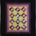 Pansy Quilt Pink Yellow and Purple