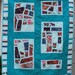 Modern Mosaic Style Teal Quilt
