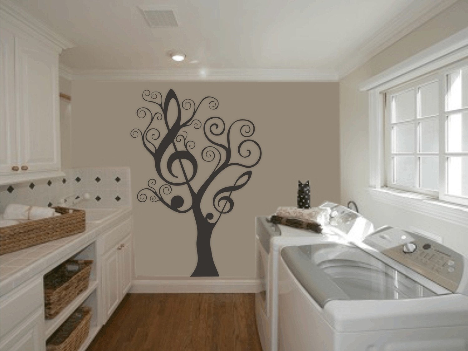 MUSIC TREE removable vinyl wall art decal - 44x31.5