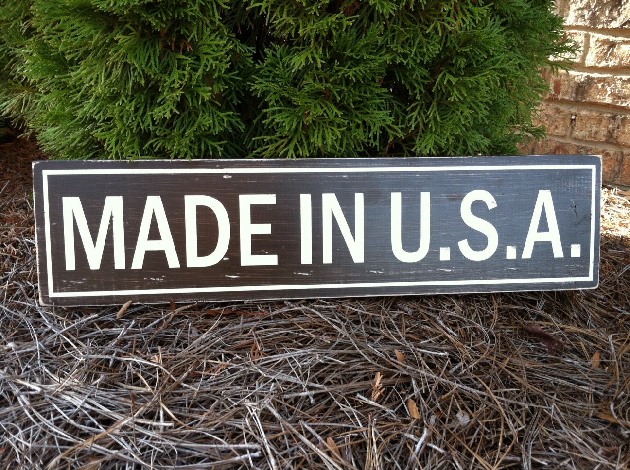 Custom Wooden Street Sign - Hand Painted and Distressed - 24"x5.25"
