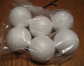 Styrofoam Balls - smooth 2" diameter - science projects, weddings, centerpieces, floral,  decorating, crafts