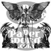 Halloween Winged Skeleton With Demon Angels Vintage Digital Collage Image Transfer Download jpeg or png 300 dpi for Pillows Bags Napkins