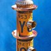 Birdhouse Bird house Upcycled Penthouse Brownstone Double License Plate of Found Objects Metal Recycled Upcycled Objects OOAK