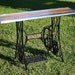 Yardstick Yard stick Upcycled Singer Sewing Machine Iron Base Console Hall Table of Recycled Found Objects